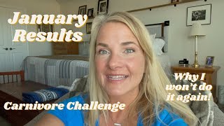 January Results  Carnivore Challenge  Why I Wont Do it Again [upl. by Pliske]