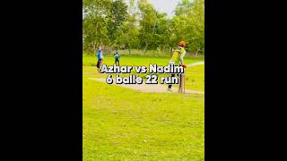 6 ball 22 run reels cricket cricketaddict cricketenthusiast foryou cricketspirit cricketlove [upl. by Avonasac958]