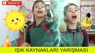 IŞIK KAYNAKLARI YARIŞMASI 3Sınıf Fen Bilimleri [upl. by Olivette87]