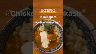 Tasting Authentic Chicken Paprikash in Budapest 🇭🇺 [upl. by Imled80]