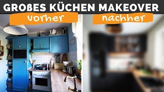 Schwarze Küche  Küchen Makeover  Neue Küche planen und einbauen  Küchenrenovierung  Saris Garage [upl. by Moises]