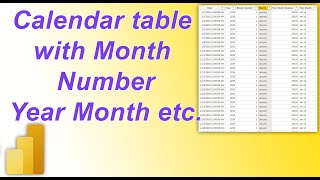 How to Create Calendar Table using DAX in PowerBI  MI Tutorials [upl. by Egag]