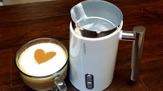 Hadineeon Milk Frother and warmer Test amp Review [upl. by Werdnael100]