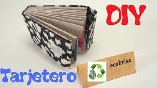 Ideas con Tubos de Cartón  TARJETERO  RECICLAJE Ecobrisa [upl. by Brookes153]