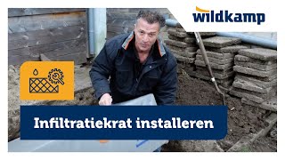 Wildkamp  Infiltratiekrat installeren [upl. by Aronel]