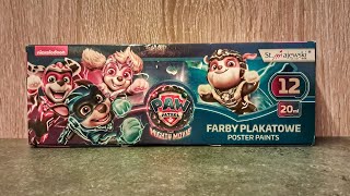 FARBY PLAKATOWE 25zł 635USD PSI PATROL PAWPATROLCOM 12×20ml STMAJEWSKI MADE IN POLAND PAINTS [upl. by Citron688]