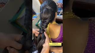 Engagement Hairstyle Easy and elegant Engagement Hairstyle Fishbraid hairstyle Hairstyle video [upl. by Juxon]