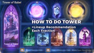 How to do Tower Babel with Lineup Recommendation Each Fraction [upl. by Rondon]