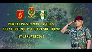 PERBARISAN TAMAT LATIHAN PERAJURIT MUDA LELAKI SIRI 19823 [upl. by Alicsirp]