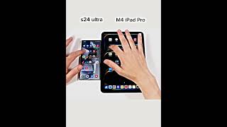 M4 iPad Pro vs S24 Ultra 🤯🔥 samsung vs apple edit speed blowup [upl. by Odnalor984]