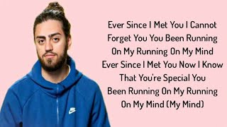 Ali Gatie  Running On My Mind Lyrics [upl. by Ennayd]