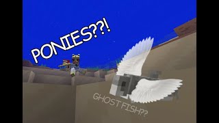 Lets Play Minecraft ModdedMine Little Pony PONIES AND THE DREADED GHOST FISH [upl. by Doownyl406]