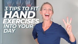 3 Easy Ways to Fit Hand Exercises into Your Day [upl. by Kauslick]