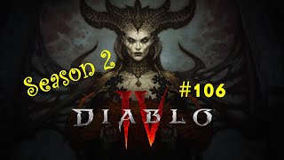 Diablo 4 Season 2  Hardcore 106 Grigoire Varshan und die Bestie im Eis [upl. by Nylimaj]