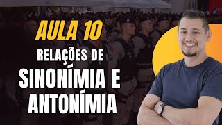 AULA 10  RELAÇÕES DE SINONÍMIA E ANTONÍMIA [upl. by Aiynat454]