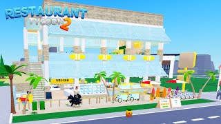 Restaurant Tycoon 2  Summer Vibes  Speed build  Design 66 [upl. by Sudaorb]