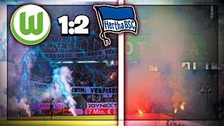 PYRO Abstiegsfeier amp SIEG 😳 VfL Wolfsburg vs Hertha BSC STADION VLOG 🏟 Bundesliga [upl. by Nhguavaj272]