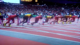 Usain Bolt  London Olympics 100m Final 2012 963 [upl. by Yajiv431]