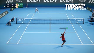 Top Spin 2K25  Jannik Sinner vs Roger Federer I Australian Open I Best Of 5 Set Match PS5 [upl. by Edison]