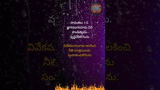 నీతి సూత్రములను jesussaves proverbsofsolomon Proverbs [upl. by Airahs]