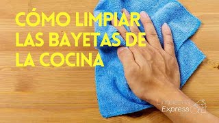 Cómo limpiar las bayetas de la cocina ▶ Tips de limpieza [upl. by Mahseh]