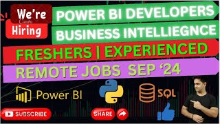 Power BI Jobs for Freshers india  Power BI Jobs 2024  Business Intelligence Jobs in India  Salary [upl. by Eveineg]