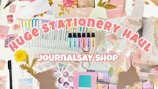 Huge stationery haul ft journalsay shop [upl. by Moir]