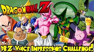 DRAGON BALL Z VOICE IMPRESSION CHALLENGE  Challenge Yourselves As Well [upl. by Yadsnil]