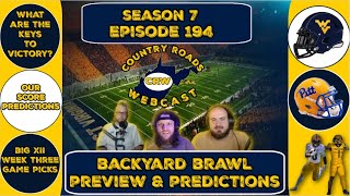 Backyard Brawl Against Pitt Preview  Country Roads Webcast [upl. by Virendra]