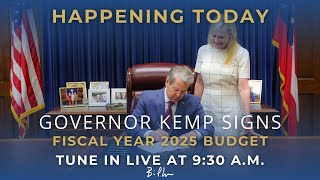 Gov Kemp Signs FY25 Budget to Invest in Education Public Safety Healthcare and More [upl. by Larsen]