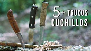 5 Trucos y Consejos para Cuchillos de Bushcraft y Supervivencia [upl. by Neyuh]