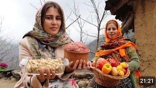 iran kebab in pistachii pilaf with saffron flavor 🇮🇷🇮🇷😏 rural recipes vlog travel viralvideo [upl. by Ahseet41]