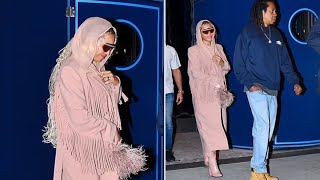 Beyoncé Stuns in Pink on NYC Date Night [upl. by Suilmann]