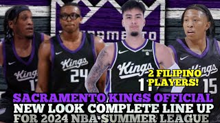 SACRAMENTO KINGS OFFICIAL NEW LOOK COMPLETE LINE UP FOR 2024 NBA SUMMER LEAGUE  KINGS UPDATES [upl. by Nerin]