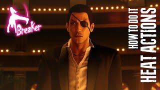 Majima  Breaker Style  Heat Actions  How to do it Yakuza 0 [upl. by Htiduy838]