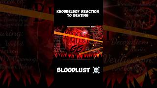 Knobbelboy reaction to beating BLOODLUST ☠️ shorts geometrydash gd top1 [upl. by Adnaluy308]