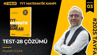 Hız Yayınları Tyt Matematik  Test28 Çözümleri [upl. by Eugenides]