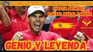 REFLEXIONES de la HORRIBLE DESPEDIDA a RAFAEL NADAL  HASTA SIEMPRE GOAT 🐐🎾🇪🇸🧱  EL ÚLTIMO VIDEO 🥺 [upl. by Lillian95]