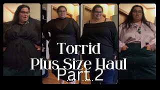 Torrid Haul Plus Size Clothing Haul Holiday Looks Work Wear amp Cozy Sweaters Part 2 [upl. by Amice]