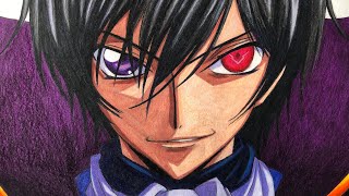 How to Draw Lelouch Lamperouge  Code Geass  Step By Step  Easy Tutorialanime manga drawing [upl. by Callie]