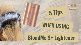 How to use Blondme 9 Lightener 5 Quick Tips Part 2 [upl. by Eutnoj936]