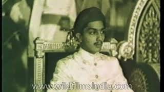 Princely States of India emerging together as Nation Rare Footage [upl. by Dekeles]