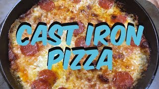 Cast Iron Pizza  Cast Iron Pizza Recipe [upl. by Lema702]