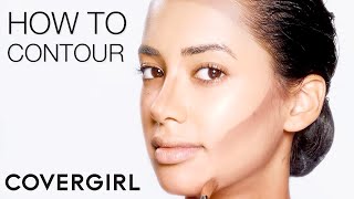 Contouring Makeup Tutorial using truBlend  COVERGIRL [upl. by Alorac329]