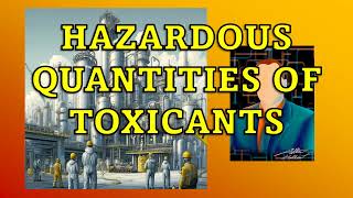 Quantities of Toxicants Chemical Process Safety [upl. by Tina]