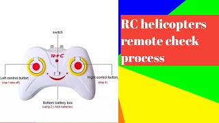 How to check RC helicopters remote and sensorHindiInterior of RC helicopters [upl. by Witha]