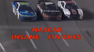 Nascar Insane Finishes [upl. by Ococ164]