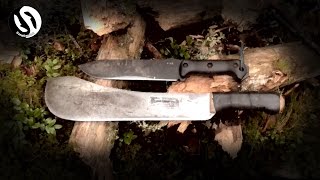 LE DUEL KABAR BECKER BK9 VS MACHETTE BOLO  cosmikvratch [upl. by Fisa]