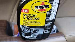 Pennzoil extreme shine test on interior dashboard [upl. by Kcoj954]