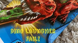 Hot wheels Dino launcher review FAIL 🔥 [upl. by Yeniffit]